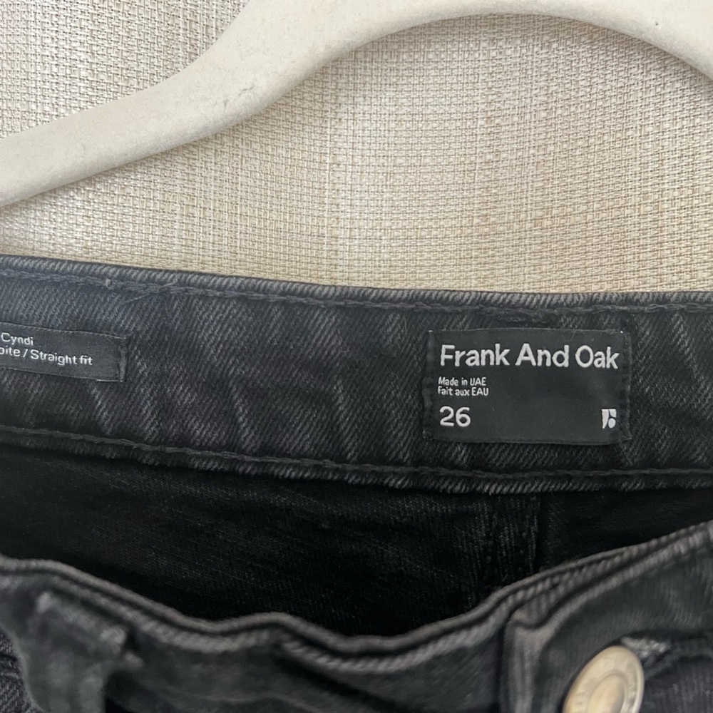 Frank & Oak Black Ankle Pants